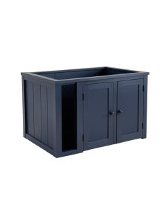Spruce Crossing Empty Furniture-Style Litter Enclosure - Navy (synthetic illustration; no displayed measurements)