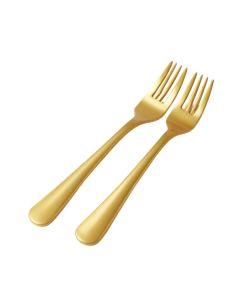 Golden Secrets Gold Plastic Disposable Forks