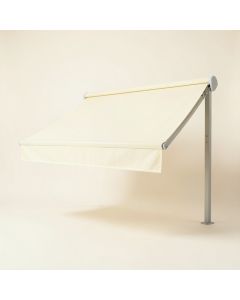 118.1 '' W Manual Retraction Side Awning In Cream (synthetic illustration; no displayed measurements)