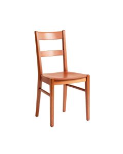 Oak Arc Dining Chair - Terracotta (synthetic illustration; no displayed measurements)