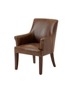 Allegany Bonded Leather Upholstered Dining Chair