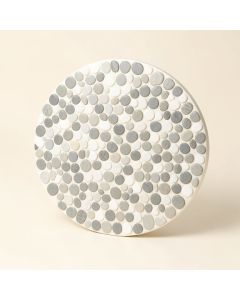 Cascade 12 '' X 12 '' Porcelain Penny Round Mosaic Wall & Floor Tile (synthetic illustration; no displayed measurements)