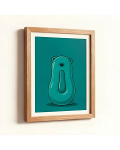 Co Unicorn Pool Float - Picture Framed Graphic Art Print On Wood (synthetic illustration; no displayed measurements)