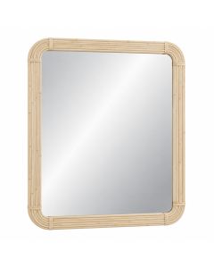 Maple Bluff Framed Wall Mirror - Ivory