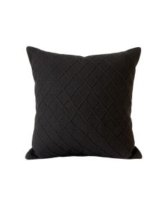 Dawn Crest Filled Accent Pillow - Black