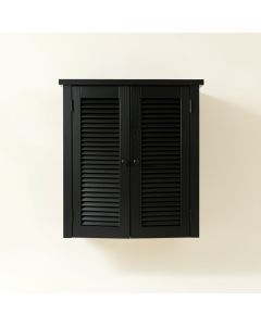 Laurel Brook Wall-Mounted Laundry Cabinet - Black (synthetic illustration; no displayed measurements)