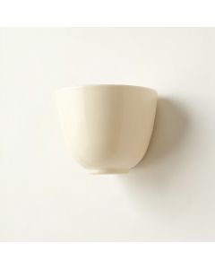 Dune Crest Wall Sconce Mounted On A Plain Wall - Cream (synthetic illustration; no displayed measurements)