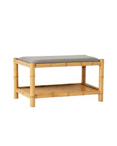 Summit Edge Indoor Bench - Gray (synthetic illustration; no displayed measurements)
