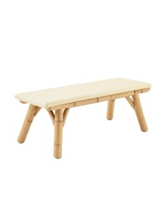 Stone Canyon Indoor Bench - Cream (synthetic illustration; no displayed measurements)