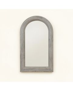 Oak Arc Framed Wall Mirror - Gray (synthetic illustration; no displayed measurements)