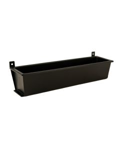 Brook Branch Empty Railing Planter With Integral Brackets - Black
