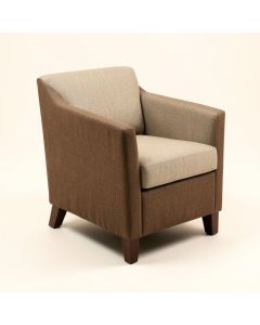 Gunhwat Linen Side Chair In Brown/Beige (synthetic illustration; no displayed measurements)