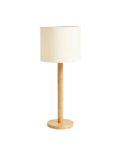 Hill Brook Floor Lamp With A Plain Fabric Shade - Cream (synthetic illustration; no displayed measurements)