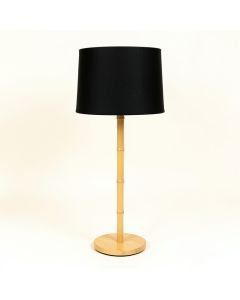 Willow Dale Floor Lamp With A Plain Fabric Shade - Black (synthetic illustration; no displayed measurements)