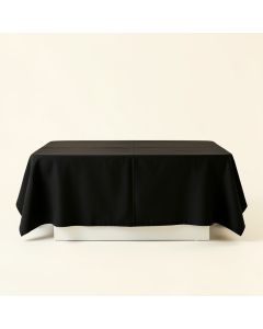 Ridge Bend Flat Bed Sheet - Black (synthetic illustration; no displayed measurements)