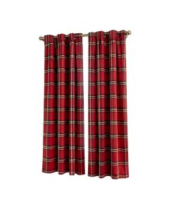 Ambesonne Plaid 2 Panel Curtain Set