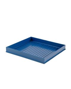 Ridge Branch Empty Under-Desk Cable Tray - Blue (synthetic illustration; no displayed measurements)