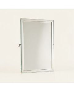 Gennessee Beveled Polished Frameless Wall Mirror With Hooks (synthetic illustration; no displayed measurements)