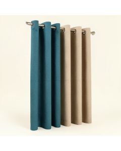 Galvez Herringbone Solid Color Max Blackout Thermal Grommet Single Curtain Panel (synthetic illustration; no displayed measurements)