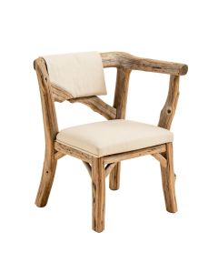 Studio Cross Back Side Chair In Weathered Driftwood (synthetic illustration; no displayed measurements)