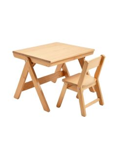 Wooden Lift-Top Kids Piece Activity Table And Chair Set
