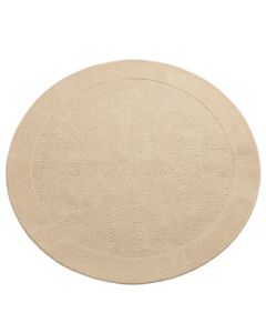 Fern Branch Round Area Rug - Beige (synthetic illustration; no displayed measurements)