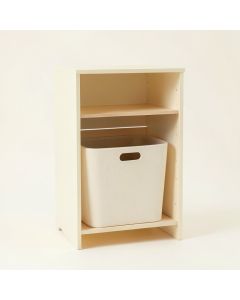 Maple Dale Freestanding Pull-Out Hamper Cabinet - Cream (synthetic illustration; no displayed measurements)