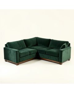 Tyndalls Park 142 '' Wide Velvet Left Hand Facing Modular Corner Sectional (synthetic illustration; no displayed measurements)