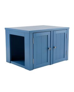 Ridge Edge Empty Furniture-Style Litter Enclosure - Blue (synthetic illustration; no displayed measurements)