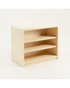 Heath Bend Low Bookcase - Cream (synthetic illustration; no displayed measurements)