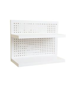 Brook Brook Empty Wall-Mounted Tool Organizer Panel - White (synthetic illustration; no displayed measurements)