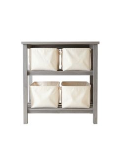 Spruce Bridge Laundry Sorting Station With Plain Removable Bags - Gray (synthetic illustration; no displayed measurements)