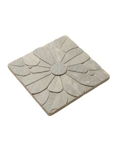 Carrera Daisy Flower 12 '' X 12 '' Natural Stone Mosaic Sheet Tile