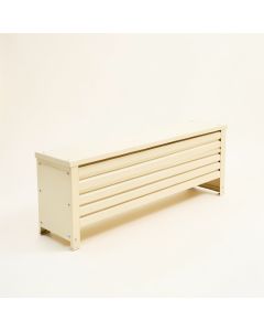 Sage Canyon Narrow Outdoor Storage Bench - Ivory (synthetic illustration; no displayed measurements)