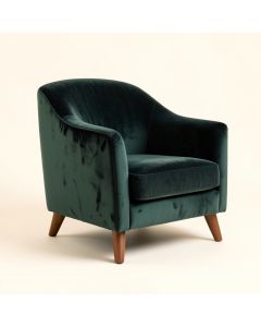 23.63 '' Wide Velvet Armchair (synthetic illustration; no displayed measurements)