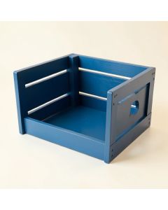 Holly Falls Empty Furniture-Style Pet Crate - Blue (synthetic illustration; no displayed measurements)