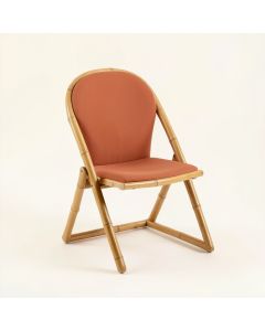 Holly Bend Folding Outdoor Chair - Terracotta (synthetic illustration; no displayed measurements)