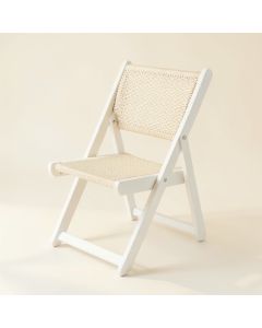 Holly Dale Folding Outdoor Chair - White (synthetic illustration; no displayed measurements)