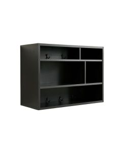 Glen Crest Wall-Mounted Entryway Organizer Shelf - Black (synthetic illustration; no displayed measurements)