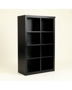 Meadow Brook Freestanding Bookcase - Black (synthetic illustration; no displayed measurements)