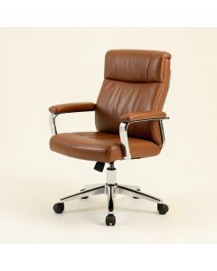 Aniline Leather Office Chair (synthetic illustration; no displayed measurements)