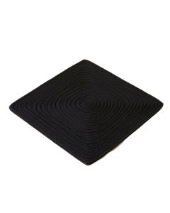 Roswell Ombre Braided Cotton Black Area Rug