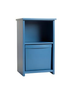 Reed Arc Freestanding Pull-Out Hamper Cabinet - Blue