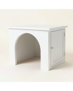 Meadow Canyon Empty Furniture-Style Litter Enclosure - White (synthetic illustration; no displayed measurements)