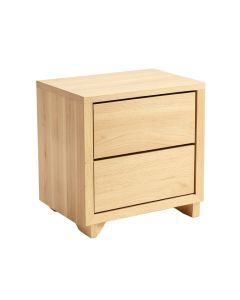 Hanston Solid Wood Nightstand In Light Walnut (synthetic illustration; no displayed measurements)