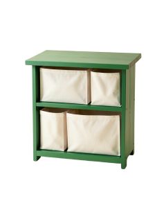 Cedar Dell Laundry Sorting Station With Plain Removable Bags - Green (synthetic illustration; no displayed measurements)