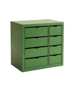 Cove Bridge Small-Parts Storage Drawer Cabinet - Green (synthetic illustration; no displayed measurements)