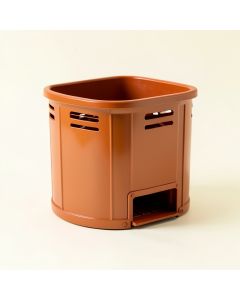 Cliff Bend Closed Garden Compost Bin - Terracotta (synthetic illustration; no displayed measurements)