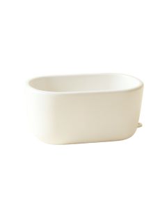 Vale Bend Empty Railing Planter With Integral Brackets - White