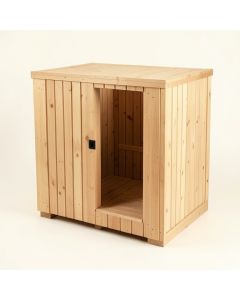 6 - Person Indoor Traditional Steam Sauna (synthetic illustration; no displayed measurements)